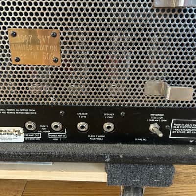 Ampeg SVT Limited Edition 300-Watt Bass Amp Head 1987 - #122 of 500 image 3