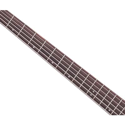 Schecter Stiletto Stealth-5 5-String Bass Guitar - Satin Black image 3
