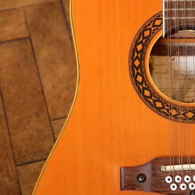 (Players Guitar - Few Lacquer Cracks) Vintage Eko Ranger XII c.1970 image 8
