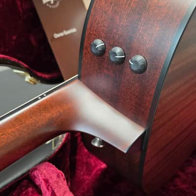 Taylor 317e Grand Pacific USA BRAND NEW! V-Class American Dreadnaught Natural Spruce Flame Mahogany Acoustic-Electric Limited Model Guitar with Custom Paisley Hard Case image 13