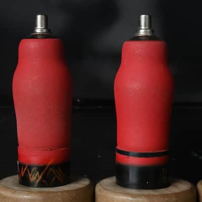4x 1940's NOS Philips-Miniwatt EF39 Top Cap Pentode Red Coated Glass Made in Gt Britain Amplitrex Tested image 5