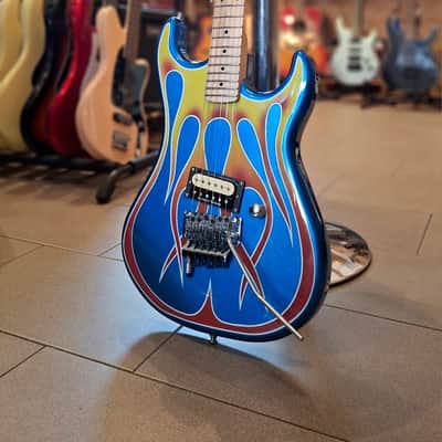 KRAMER Baretta "Hot Rod" Blue Sparkle with Flames image 10