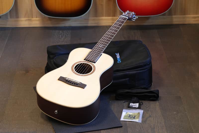 Journey Instruments OF410N Solid Sitka & Mahogany Collapsible Travel Guitar Natural + OGB image 1