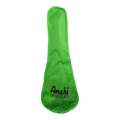 Amahi Jelly Bean Soprano Ukulele w/Bag | Green Apple image 2