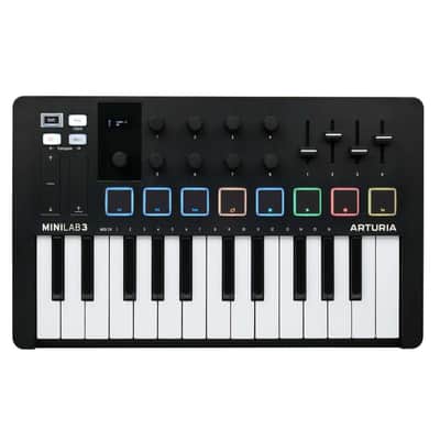 Arturia - MiniLab MK 3 Portable 25-Key MIDI Controller- Black