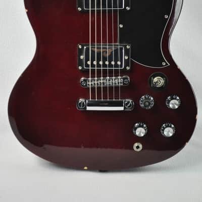 Gibson Baldwin Music Education Signature Series SG Electric Guitar, Wine Red w/ Shuttle Gig Bag image 3