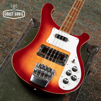 1991 Rickenbacker 4003 Bass w/ Bartolini TCT Preamp, Fireglo, Made in USA, with case image 7