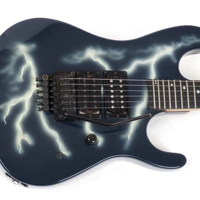 1989 Kramer Nightswan - Lightning Bolt Graphic - Vivian Campbell Signature Model - Original Case image 5