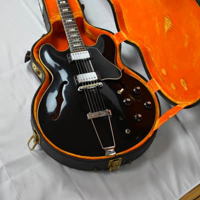 RARE! 1968 Gibson ES-335TD Custom Colour Factory Black w/OHSC & Paperwork image 4