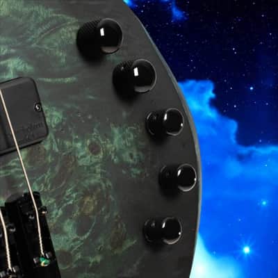 Cort Artisan Space 4 Bass - Star Dust Green; Premium Tone & Stellar Design! w/ Gig Bag image 4