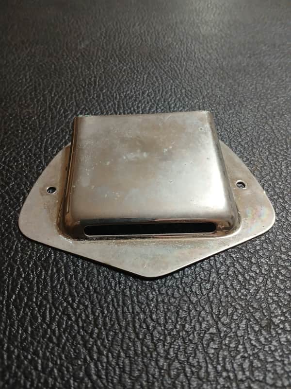 Kay Tailpiece Cover Silvertone Harmony Truetone image 1