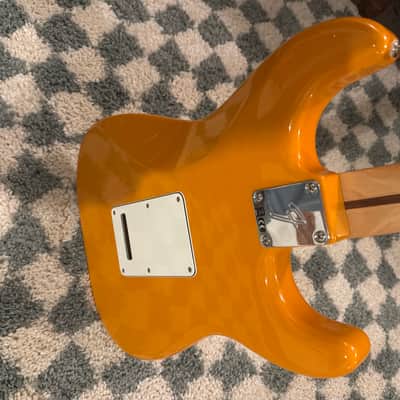 Upside Down Fender Stratocaster Capri Orange Rosewood Neck image 5