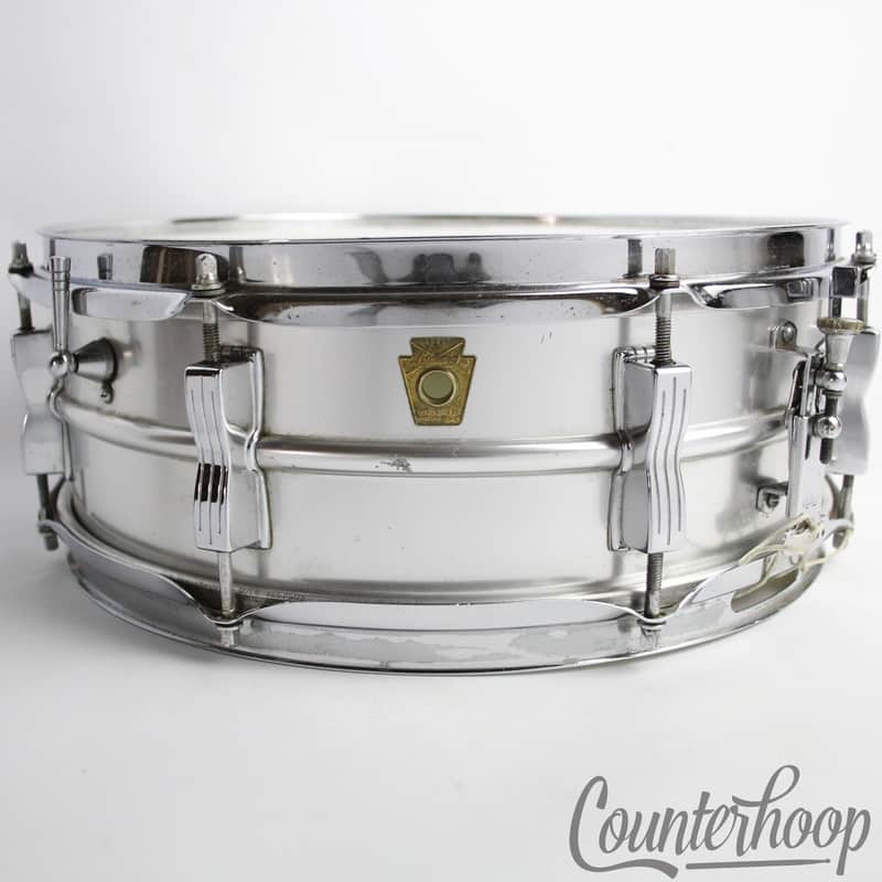 Ludwig 14x5"Acrolite Snare Drum Aluminum Shell 8-Lug Chicago USA#404 Vintage 60s image 1