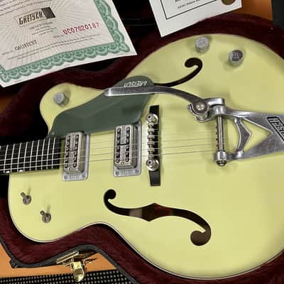 Gretsch G6118T-R Gretsch Anniversary Stephen Stern Masterbuilt Relic USA Mint 2007 - Relic Two Tone Smoke Green image 5