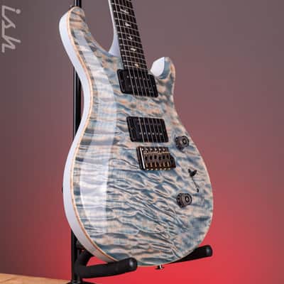 PRS Custom 24 Quilt Artist 1-Piece Top Indigo with White Back image 3