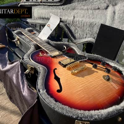 ♚RARE♚MINTY 2010 Gibson CUSTOM SHOP ES-137 Custom♚AAA♚EBONY♚TRIBURST♚COA♚335*339 image 4