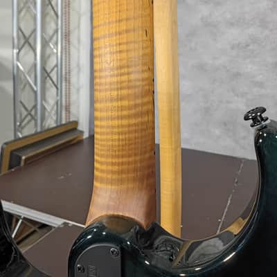 Ernie Ball Music Man John Petrucci Signature JP15-6 2026 - Green Tiger Eye Flame 6.9 pounds image 5