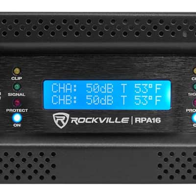 Rockville RPA16 10000 Watt Peak / 3000w RMS 2 Channel Power Amplifier Pro/DJ Amp image 5