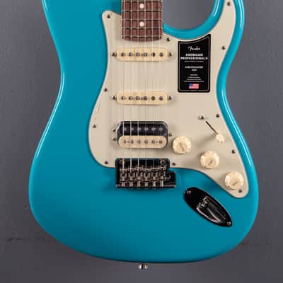 American Professional II Stratocaster HSS - Miami Blue w/Rosewood image 3