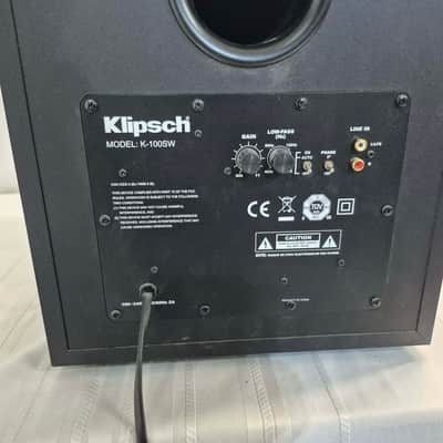 Klipsch K-100SW-NA Subwoofer - Black image 4
