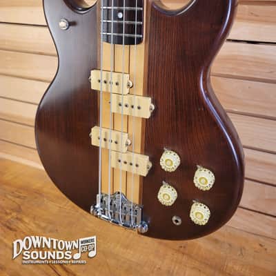 1981 Vantage VP-710B "Double P-Bass" with Vantage Hard Case - Natural, 9lbs 10oz image 3