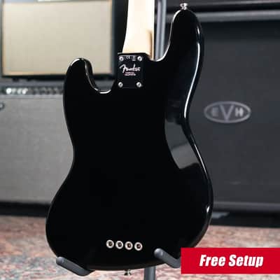 Fender American Professional Jazz Bass Maple Fingerboard, Black with Hardshell Case - Used image 2