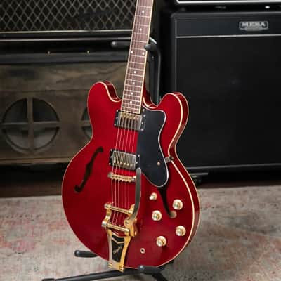 Epiphone Jorma Kaukonen Signature JA-Riviera, Cherry w/ Hardshell Case - Used image 18
