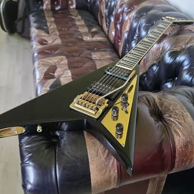 Jackson RR1 Custom Randy Rhoads 1984 San Dimas Custom Shop Offset Flying V Black PRE-Fender era image 2