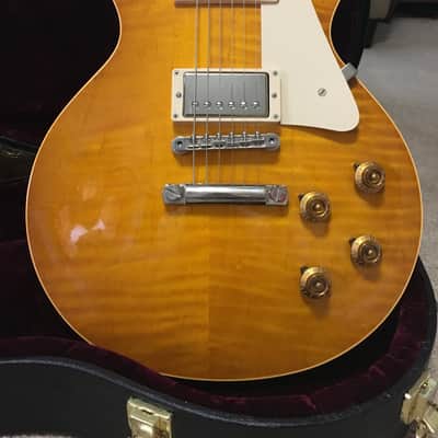 Gibson Les Paul Custom Shop Hot Mod Refin 1955 PROTOTYPE Proto # 1 Amber Burst RARE! image 5