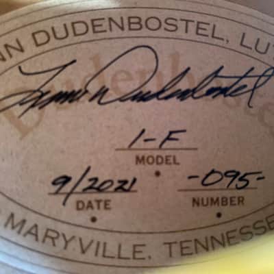 Dudenbostel 1-F Mandolin (Only One Made!) 2021 image 13
