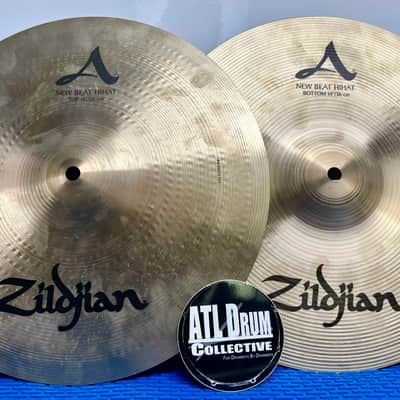 Zildjian 14" A Series New Beat Hi-Hat Cymbals (Pair) 2013 - Present - Traditional - NOS- 916 Grams Top / 1379 Grams Bottom image 1