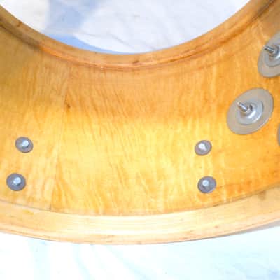 Vintage 1972 Slingerland Maple Nitrocellulose Lacquer 9 x 13" Concert Tom * HIGHLY FIGURED MAPLE * imagen 4