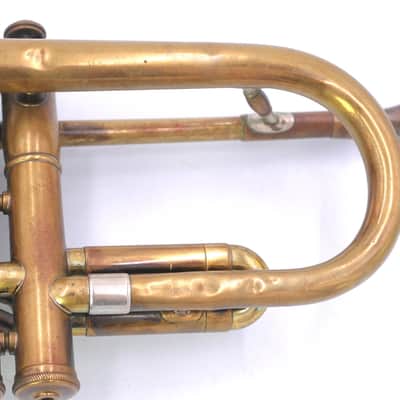 1952 Olds Studio Cornet in Raw Brass w/Nickel flare image 14
