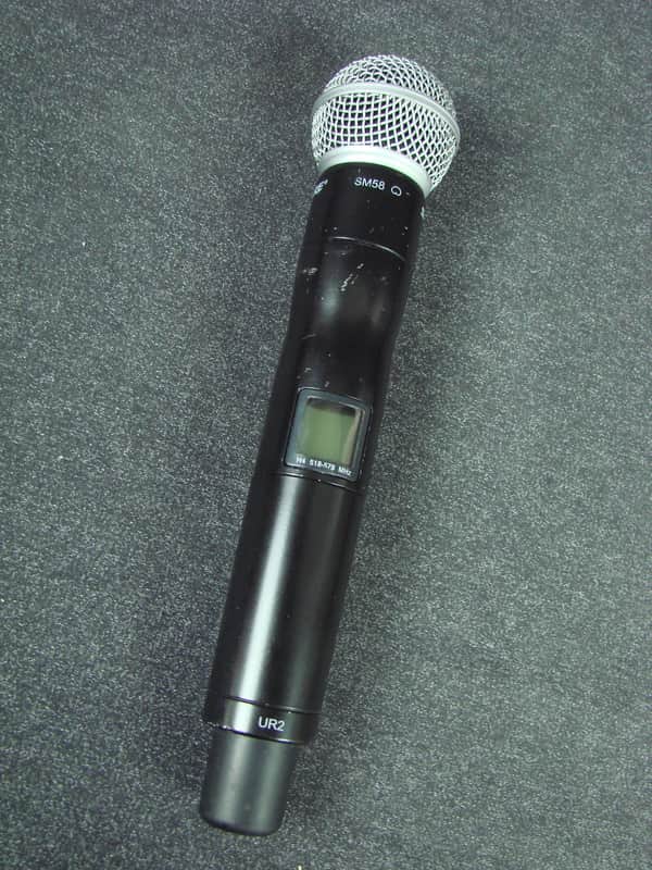 Shure UR4D Dual Wireless Receiver w/ UR2 SM58 Mic & UR1 Instrument
