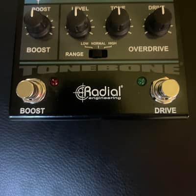 Radial ToneBone North-Star Overdrive/Power Booster 2010s - Black/Teal image 1