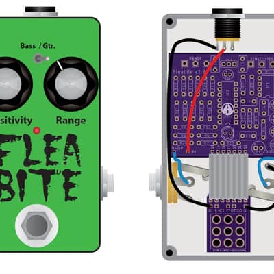 Fleabite PCB - Build your own modded FX-25 Envelope Filter (Auto-Wah) Pedal! image 3