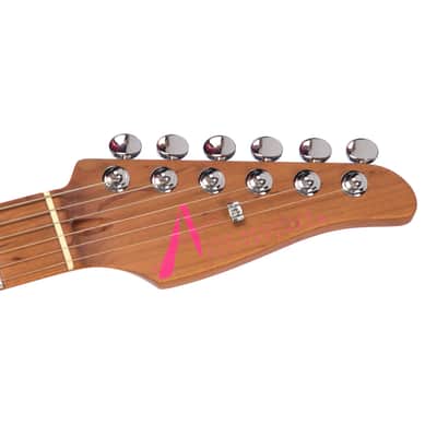 Tom Anderson Lil Angel - Transparent Pink w/Transparent White Back - 24 fret Drop Top - Custom Boutique Electric Guitar - NEW! image 11