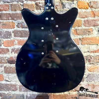 Jerry Jones Shorthorn Neptune III Electric Guitar (1990s - Black) image 16