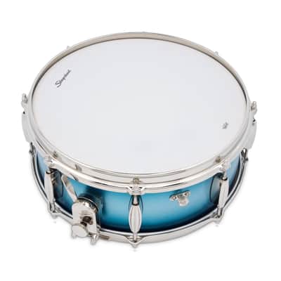 Slingerland Radio King 5.5x14 Snare Drum Blue and Silver Lacquer image 2