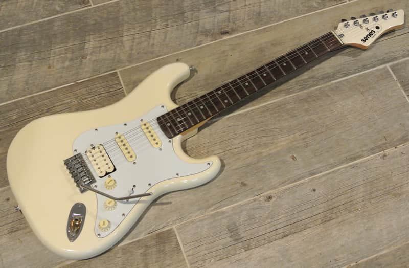 1980's Series 10 by Bently Stratocaster- HSS - White with Matching Head- Clean! image 1