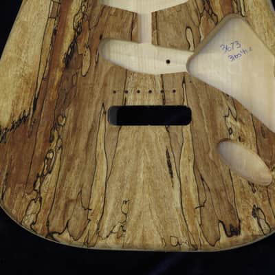 Spalted Maple Top / 40yr Aged Pine Strat body - Standard - 3lbs 4oz #3673  USA IMPORT CHARGES INCLUDED image 4