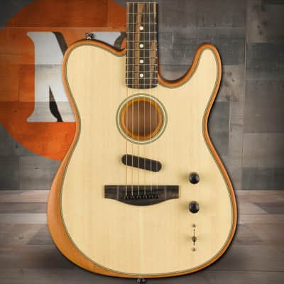 Fender American Acoustasonic Telecaster Ebony Fingerboard - Natural image 1
