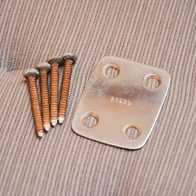 Hoyer, Arnold 1960s Vintage Bass Guitar Neck Backplate / Neckplate image 1