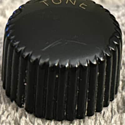 Harmony Silvertone Vintage USA Cupcake Tone Knob Black 1960s image 4