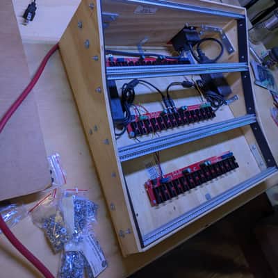 Homemade 240hp Eurorack case Trogotronics power image 2
