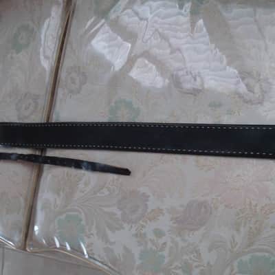 Rare 1960's ACE Genuine Black Leather Guitar Strap Excellent Condition image 4