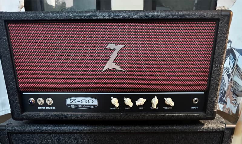 Dr. Z Z80 Head 2025 - Black tolex with red fabric front panel image 1