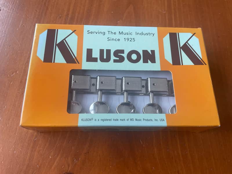 Kluson Left 6 On A Plate Tuning Machines KD-6TP-NM image 1