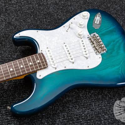 Tokai AST-108 S-Style MIJ Blue Burst Trans Ash Rosewood Alnico 2 Made in Japan image 8