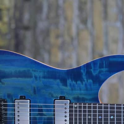 Mayones Aquila Elite S7 Baritone - Infinite Blue Gloss image 4